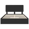 vidaXL Cama com Armazenamento Preto 150 x 200 cm Madeira processada