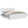 vidaXL Estrutura da Cama com cabeceira Branco 200 x 200 cm