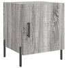 vidaXL Mesa cabeceira 40x40x50 cm derivados de madeira cinzento sonoma