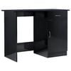vidaXL Secret&aacute;ria 100x50x76 cm contraplacado preto brilhante