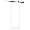 vidaXL Porta Deslizante ORKDAL 93 x 232 cm Branco e Preto
