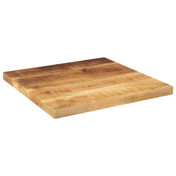 vidaXL Tampo de mesa quadrado 50x50x2,5 cm mangueira &aacute;spera maci&ccedil;a