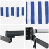 vidaXL Toldo Retr&aacute;til El&eacute;trico Azul e Branco 2,5 x 2 m