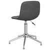 vidaXL Cadeira de escrit&oacute;rio girat&oacute;ria tecido cinzento-escuro