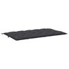 vidaXL Almofad&atilde;o banco de jardim 180x(50+50)x7cm tecido oxford preto
