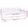 vidaXL Sofá de 3 lugares 180 cm tecido amarelo-claro
