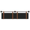 vidaXL Cabeceira Suspensa Liso Preto 170 x 55 x 5 cm PU Antigo