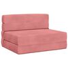 vidaXL Sof&aacute; Cama Dobr&aacute;vel Rosa 70 x 72 x 60 cm Tecido