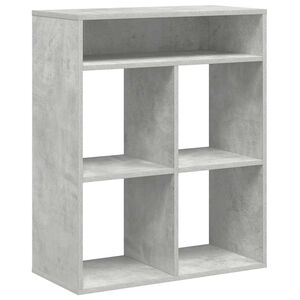 vidaXL Estante cinzento cimento 66x31x80 cm derivados de madeira