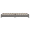 vidaXL Estrutura de cama sem colch&atilde;o 90x190 cm tecido cinzento-escuro