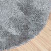 vidaXL Tapete shaggy de pelo alto NAVARRA 100x100 cm cinzento-claro