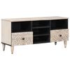 vidaXL Gabinete para TV com gaveta Branco 100 x 33,5 x 46 cm