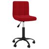 vidaXL Cadeira de jantar girat&oacute;ria veludo vermelho tinto