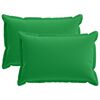 vidaXL Capa almofada 2 unid. HOUTEN Verde 50 x 75 cm Poli&eacute;ster