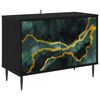 vidaXL Gabinete para TV WIJHE 69 x 33 x 50,5 cm Carvalho Preto
