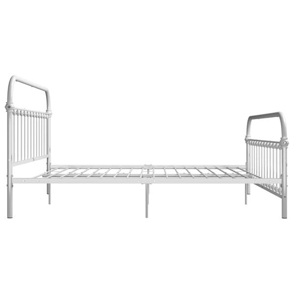 vidaXL Estrutura de cama 180x200 cm metal branco