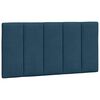 vidaXL Almofad&atilde;o de cabeceira Hanko 100 cm veludo azul