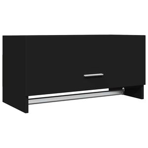 vidaXL Roupeiro 70x32,5x35 cm derivados de madeira preto