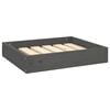 vidaXL Cama para c&atilde;es 51,5x44x9 cm madeira de pinho maci&ccedil;a cinza