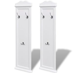 vidaXL Bengaleiros 2 pcs branco