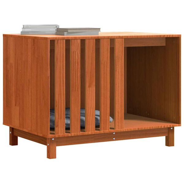 vidaXL Casinha para Cachorro Marrom Cera 90 x 60 x 67 cm