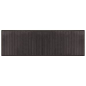 vidaXL Tapete retangular 60x200 cm bambu castanho-escuro