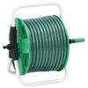 vidaXL Enrolador independente com mangueira de 50 m PVC verde