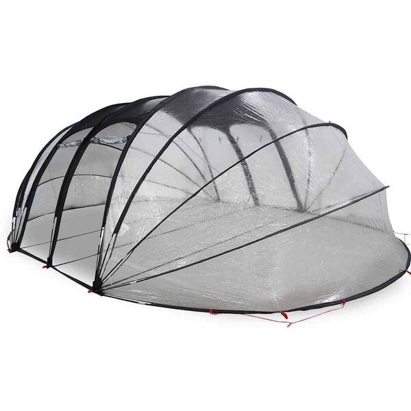 vidaXL Tenda de Piscina Domo Transparente 640 x 432 x 205 cm PVC