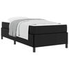 vidaXL Estrutura da Cama com colch&atilde;o Preto 100 x 200 cm tecido