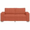 vidaXL Sof&aacute;-luvas 180x77x82 cm tecido corduroy laranja vermelho