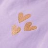 T-shirt de alças para criança lilás 92