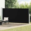 vidaXL Toldo lateral retr&aacute;til para p&aacute;tio 180x500 cm preto