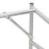 vidaXL Rack de lenha tampa de chuva 200,5x41x110,5 cm a&ccedil;o galvanizado
