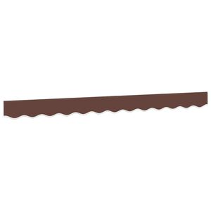 vidaXL Tecido de substitui&ccedil;&atilde;o para sanefa de toldo 300 cm riscas castanho