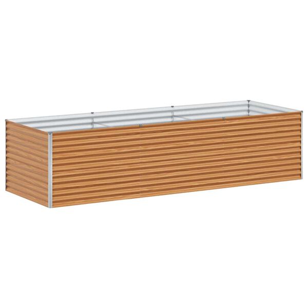 vidaXL Canteiro de jardim elevado 290 x 100 x 68 cm A&ccedil;o Galvanizado