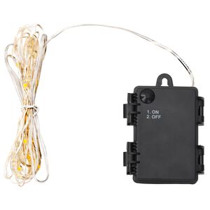 vidaXL Cord&atilde;o de luz com 15 LEDs e ventilador 150 cm