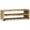 vidaXL Gabinete para TV 100 x 32 x 36 cm Madeira de mangueira maci&ccedil;a