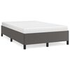 vidaXL Estrutura de cama 120x200 cm couro artificial cinzento