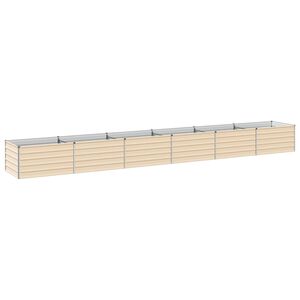vidaXL Cama de Jardim Elevada Ivory 600 x 80 x 55 cm