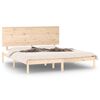 vidaXL Estrutura de cama king 150x200 cm madeira maci&ccedil;a