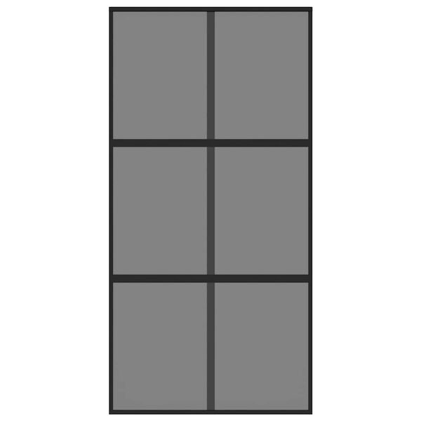 vidaXL Porta deslizante 102,5x205 cm vidro temperado e alum&iacute;nio preto