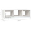 vidaXL Mesa de centro 110x50x34 cm madeira de pinho maciça branco
