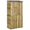 vidaXL Abrigo arruma&ccedil;&atilde;o ferramentas jardinagem 85x48x177cm pinho