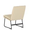 vidaXL Cadeira lounge 52x75x76 cm tecido cor creme