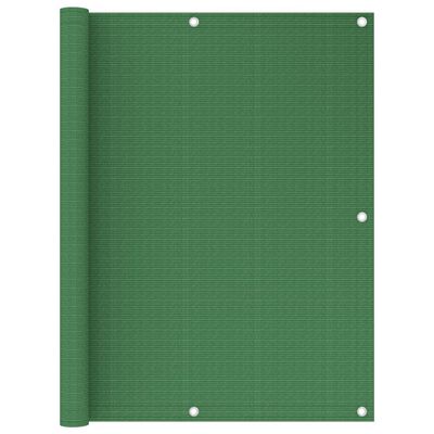 vidaXL Tela de varanda 120x500 cm PEAD verde-claro