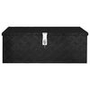 vidaXL Caixa de arruma&ccedil;&atilde;o 80x39x30 cm alum&iacute;nio preto