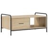 vidaXL Mesa de centro Carvalho Sonoma 90 x 49 x 41 cm