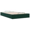vidaXL Otomano Bed Frame No Colch&atilde;o Verde Escuro 120x200 cm Veludo