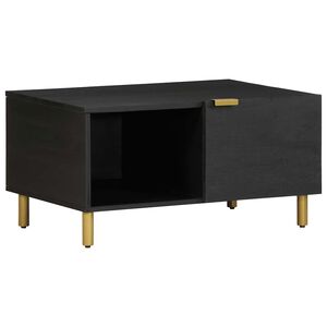 vidaXL Mesa de centro 80x50x40 cm derivados de madeira preto