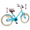 vidaXL Bicicleta Infantil 18 Polegadas para 5-7 anos Azul Claro